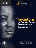 Didier Mumengi: Inventons Un Nouvel Ordre Economique Congolais