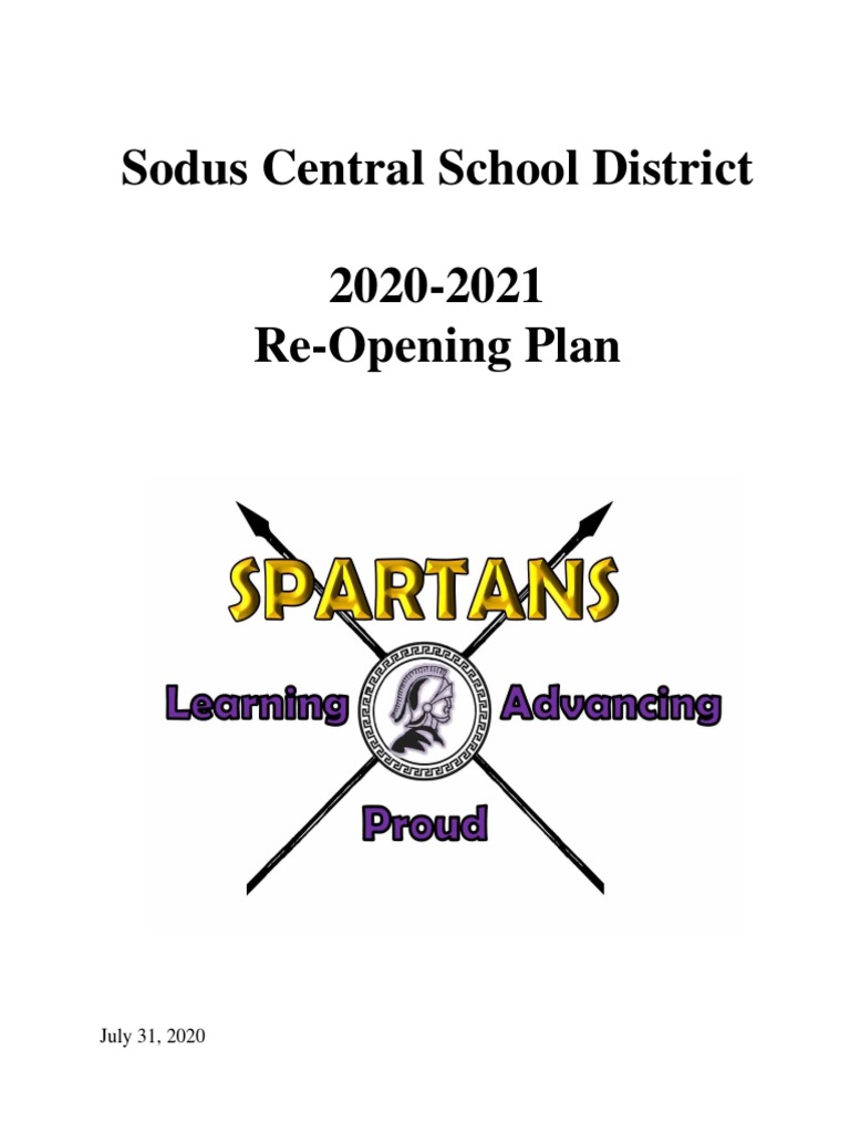 Sodus CSD ReOpening Plan PDF Hand Washing Bus