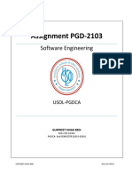 Assignment PGD-2103: Software Engineering