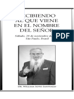 Recibiendo Al Que Viene en El Nombre Del Señor: Sábado, 28 de Noviembre de 1998 São Paulo, Brasil