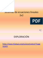 Ecuaciones Lineales 2x2 PDF