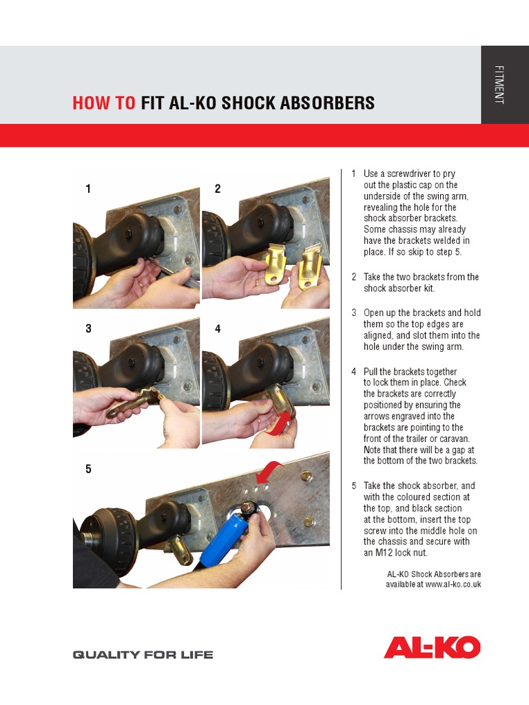 How To Fit AlKo Shock Absorbers PDF Nut (Hardware) Mechanical