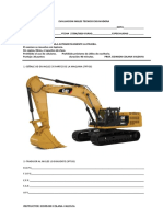 Evaluación técnica excavadora inglés