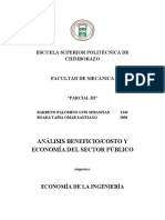 Análisis Beneficio/Costo Y Economía Del Sector Público: Escuela Superior Politécnica de Chimborazo