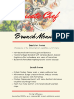 Brunch Menu