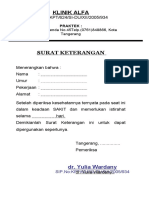 Surat Keterangan Sakit