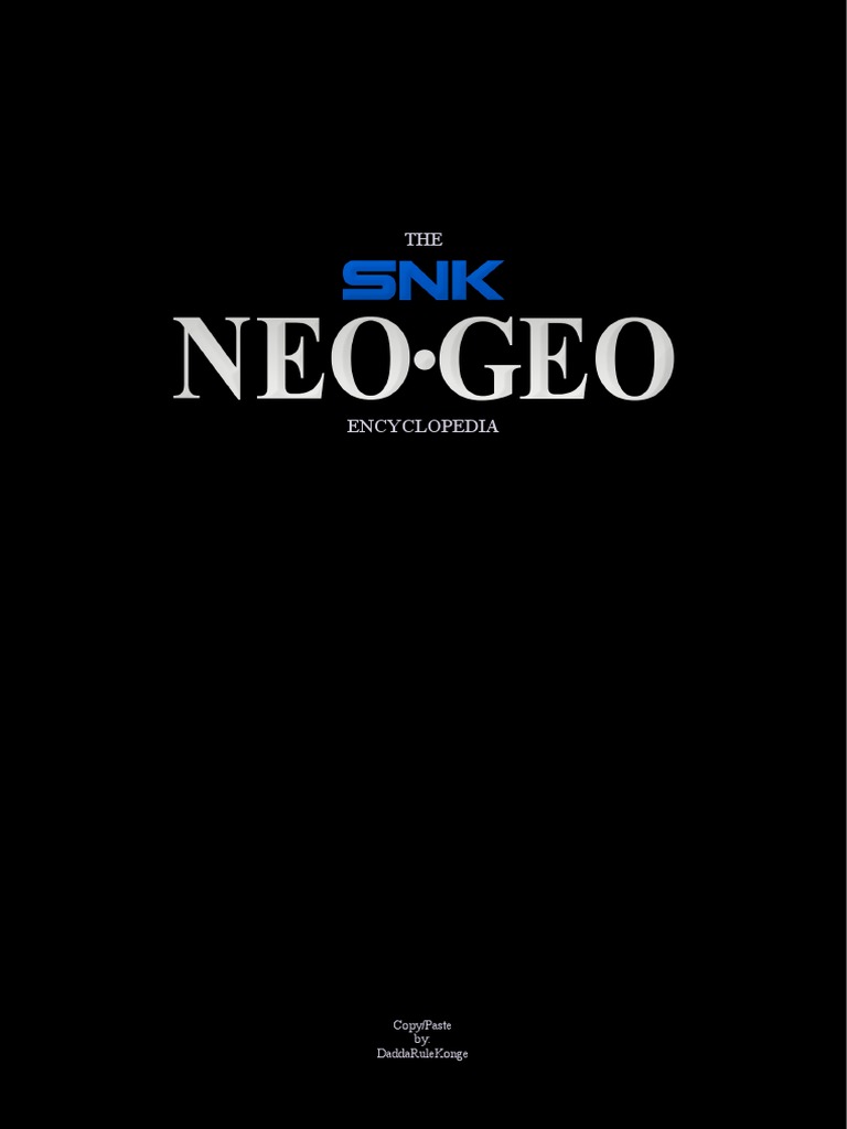 Neo Geo JAH | PDF | Video Game Consoles | Video Game Publishers