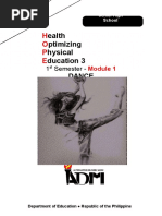 PE and Health 12 Q1 - M2 | PDF | Dances | Time
