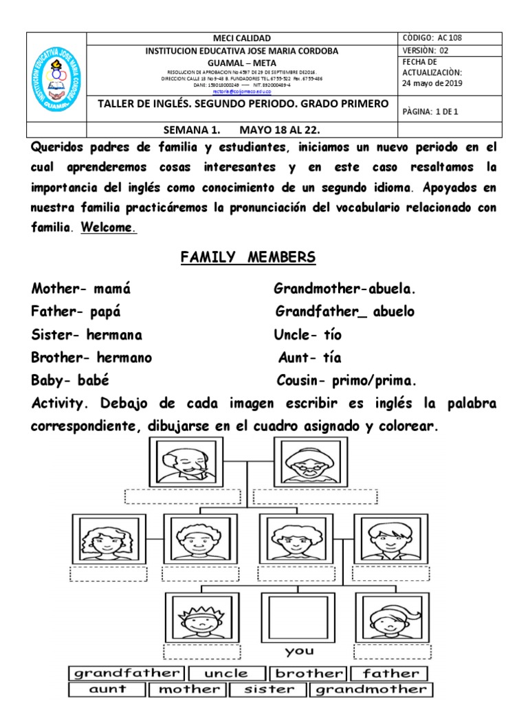 Guia 1. Viernes Ingles PDF