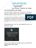 Historia de los procesadores de Apple