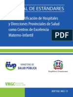 Manual de Estandares para Certificacion Hospitales y Direcciones Provinciales MISPAS PDF