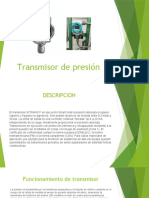 Transmisor de Presiónm