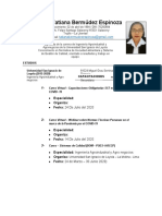 Modelo de Curriculum Vitae Ingeniero Industrial