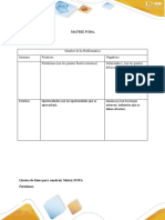 Fase 2 - Matriz Foda y Analisis Del Problema