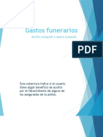 Gastos Funerarios y Honorarios Medicos