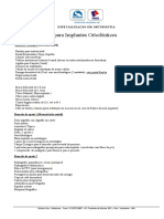 Lista de materiais para implantes ortodônticos