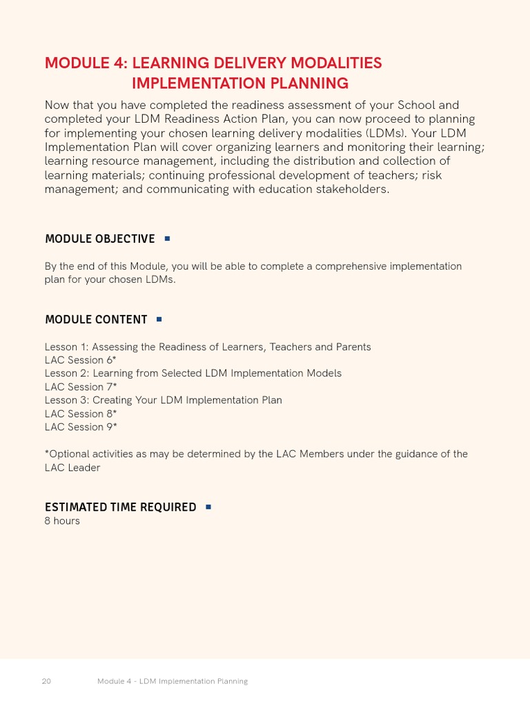 LDM Implementation Planning Guide | PDF | Pedagogy | Learning