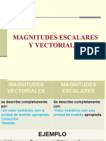 Magnitudes Escalares y Vectoriales