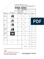 Shenzhen Siliclab Technology Co. Proforma Invoice for 100 Dab Kits