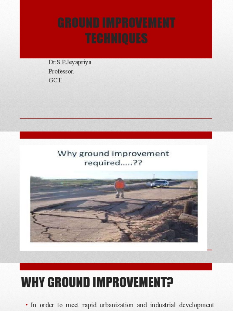 Ground Improvement Techniques Overview | PDF | Soil | Chemistry