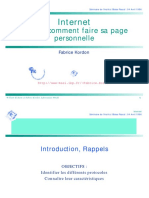 Internet. HTML - Comment Faire Sa Page Personnelle. Fabrice Kordon. HTTP - Www-Masi - Ibp.fr - Fabrice - Kordon