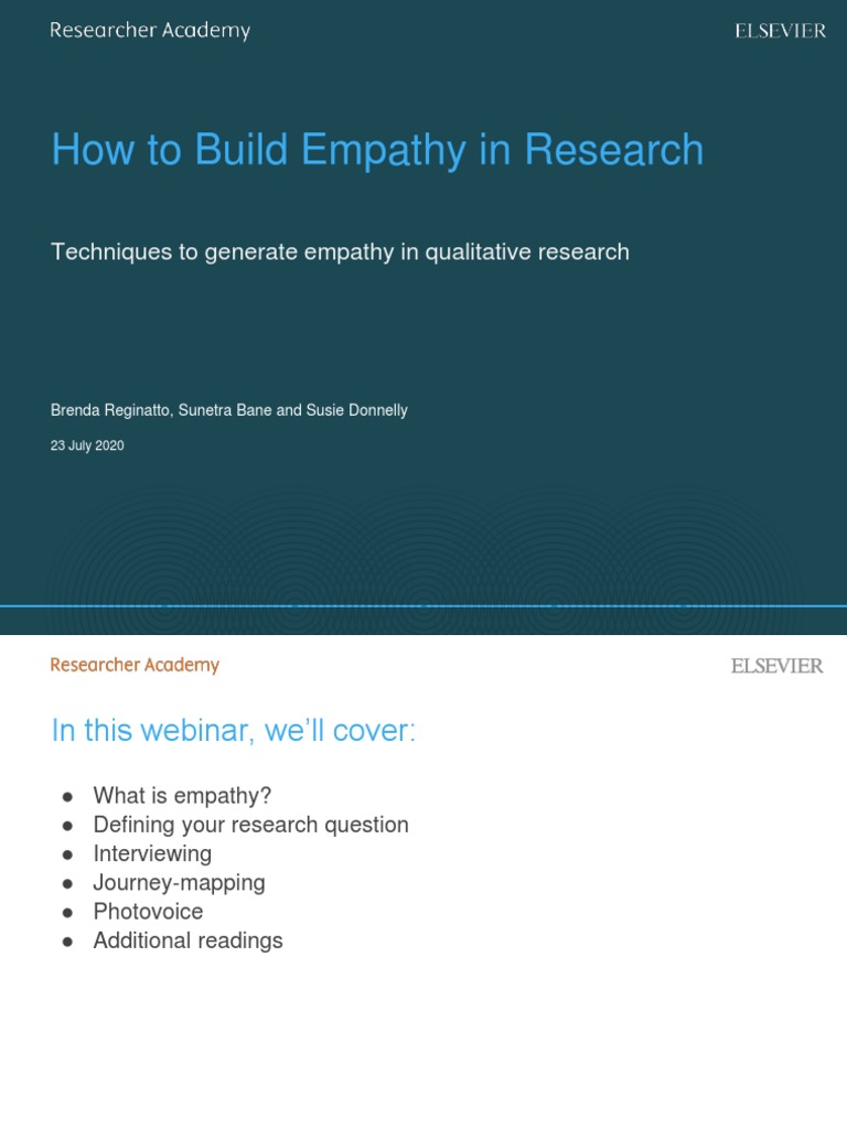 Empathy Final Pdf Empathy Interview