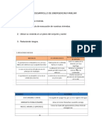 Plan de Desarrollo de Emergencias Familiar