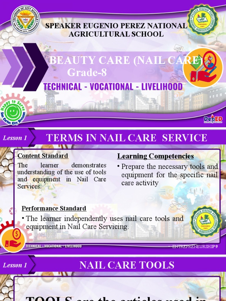 Beauty Care (Nail Care) Grade8 Speaker Eugenio Perez National