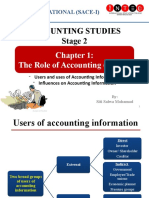 Users and Influences on Accounting Information