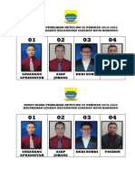 Surat Suara Pemilihan Ketua RW 02 Periode 2019 PDF