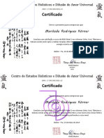Certificados Reiki Marileide 