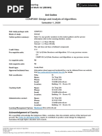 COMP3001 Design and Analysis of Algorithms Semester 1 2020 Bentley Campus INT