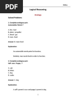 Logical Reasoning: Solved Problems