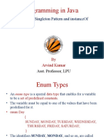 Enum - Singleton Pattern - InstanceOf