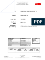 MK1-2100AB001 - R0 - MTO Installation Material Area 2100