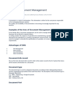 Basics of Document Management