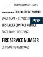 Ambulance Driver Contact Number: SAGOR ISLAM: - 01779191242