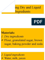 Measuring Dry and Liquid Ingredients