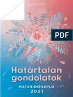 Édesvíz Kiadó - HATÁRTALAN GONDOLATOK HATÁRIDŐNAPLÓ 2021