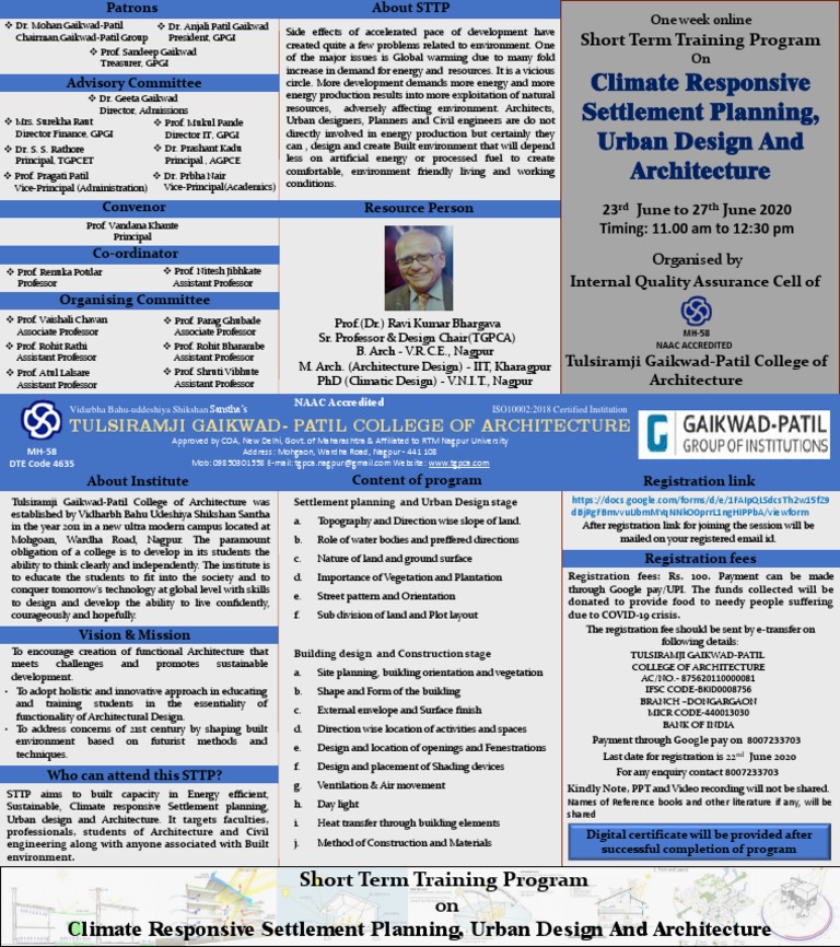 Climate Sttp Brochure 1 Pdf Urban Design Sustainability