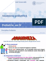 Anamneza. Examen Clinic