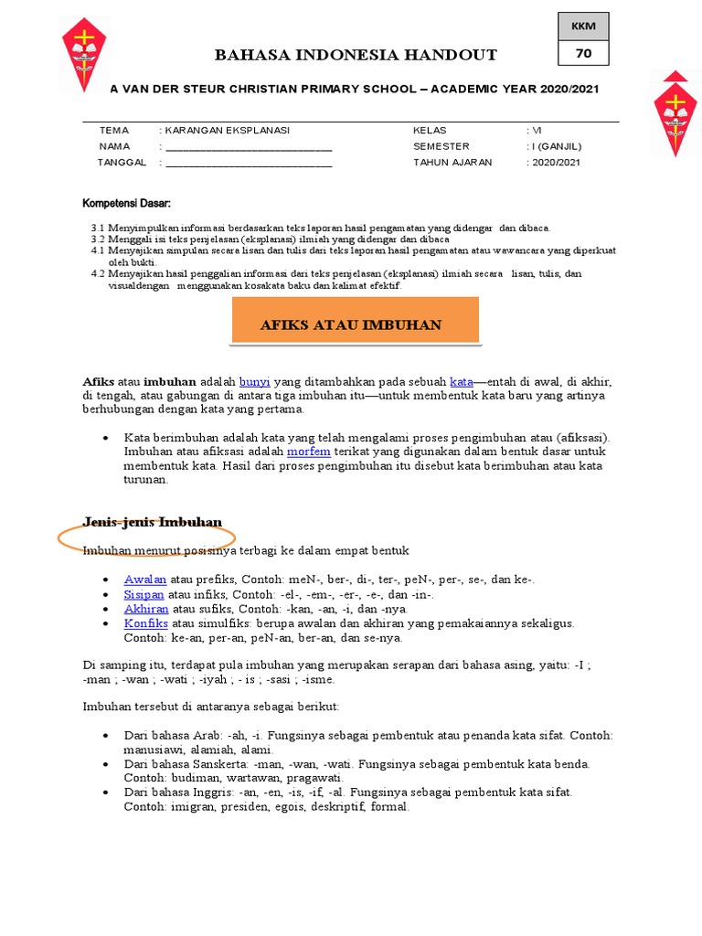 Materi Imbuhan Pdf