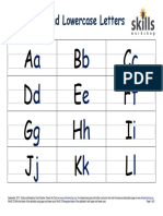 E1 A to Z  Writing Case Cribsheet