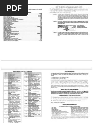 Jeep YJ 87-90 Parts List | PDF | Axle | Wheeled Vehicles