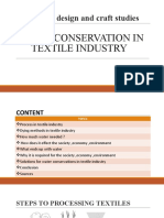 WATER CONSERVATION IN TEXTILE INDUSTRY (2) Thashu