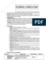 PROCEDIMIENTO PARA LA Elaboracion y Control de Documentos SIG