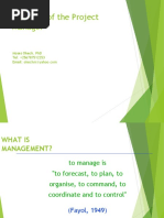Lecture 2 - The Role of The Project Manager