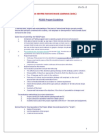PGDID Project Report Guidelines
