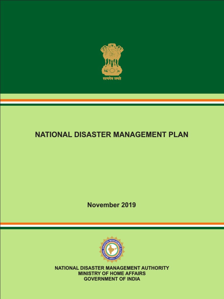 NATIONAL DISASTER MANAGEMENT PLAN NDMP 2019 visual data 2