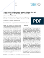 Technical Note Comparison of Ensemble Kalman Filter and Variational Approaches For CO2 Data Assimilation